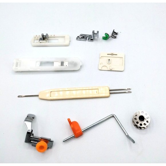 Sewing Machine Parts 9 Piece Lot Various Pieces For Repairs Brands Unknown - Picture 1 of 11